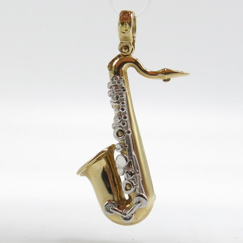 585/-er Gold Bicolor - Saxophon Anhänger - ca.8.70gr.