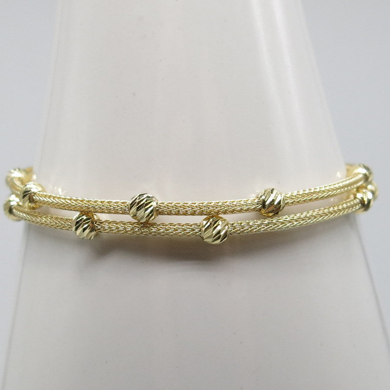 585/-er Gold - Fancy Armband mit Zirkonia - ca.6.80gr. - L: 19cm