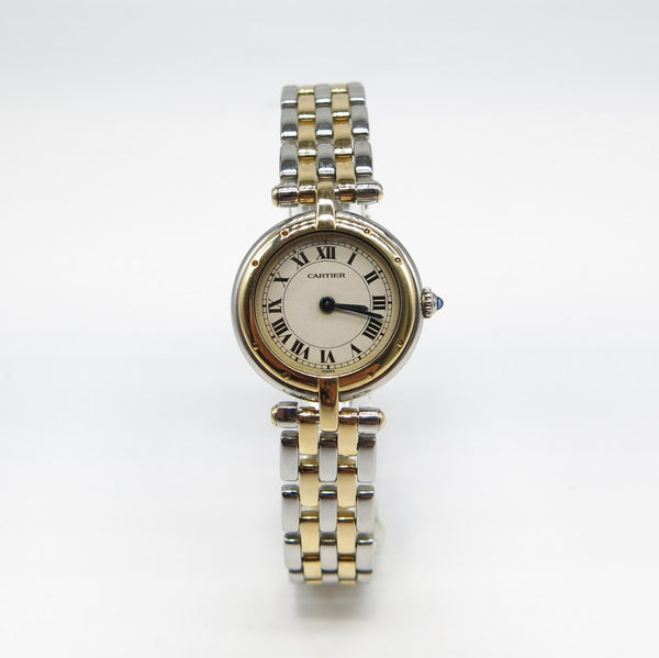 Cartier Panthere Pave- Stahl/Gold - Ø24mm - Ref.166920