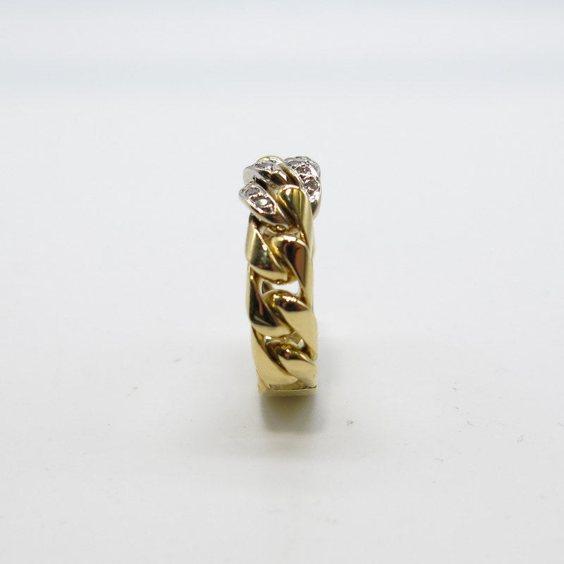 750/-er Gold - Glieder Ring mit Brillanten ca.0.12ct. TW VSI1 - Gr.60