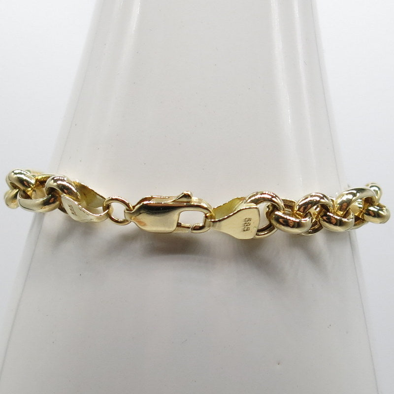 585/-er Gold - Anker Erbsen Armband - Ø 7.5mm - L: 19cm