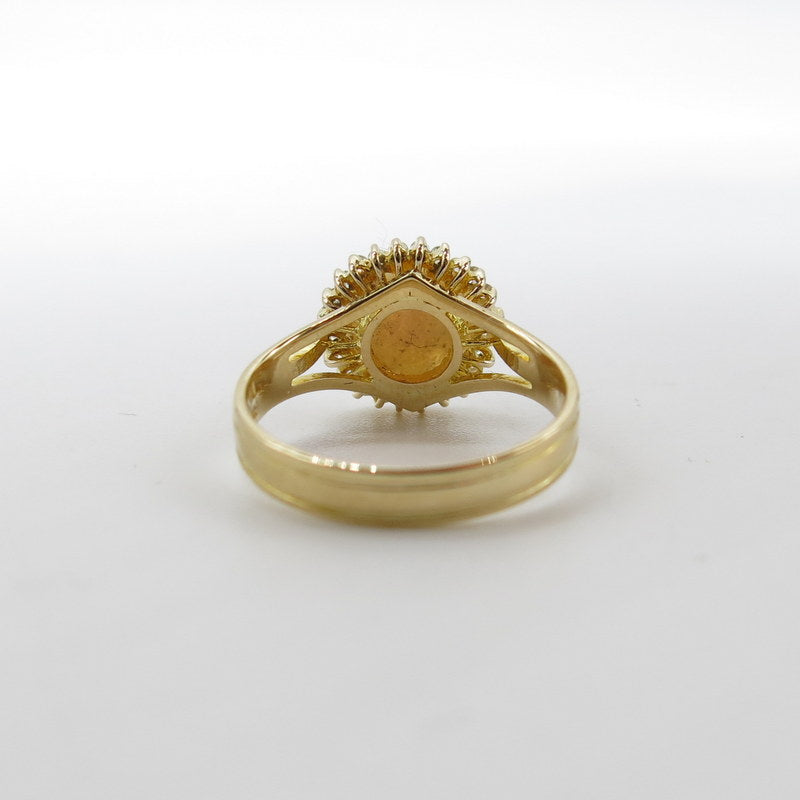 750/-er Gold Opal Ring mit Brillanten ca.0.23ct. TW SI1 - Gr.52
