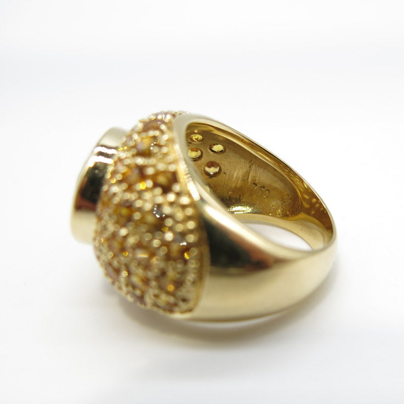 750/-er Gold Ring mit Citrin ca.6.8ct. - Gr.55
