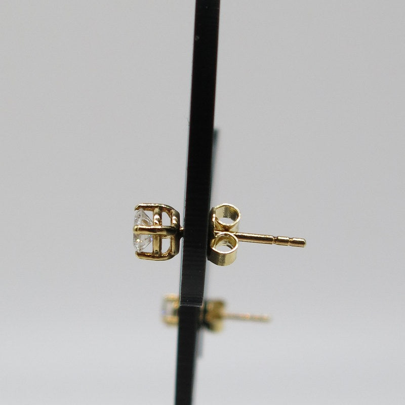 585/-er Gold - Ohrstecker 4er Fassung mit Diamant ca.0.56ct. TW SI1 - Ø 4.07mm