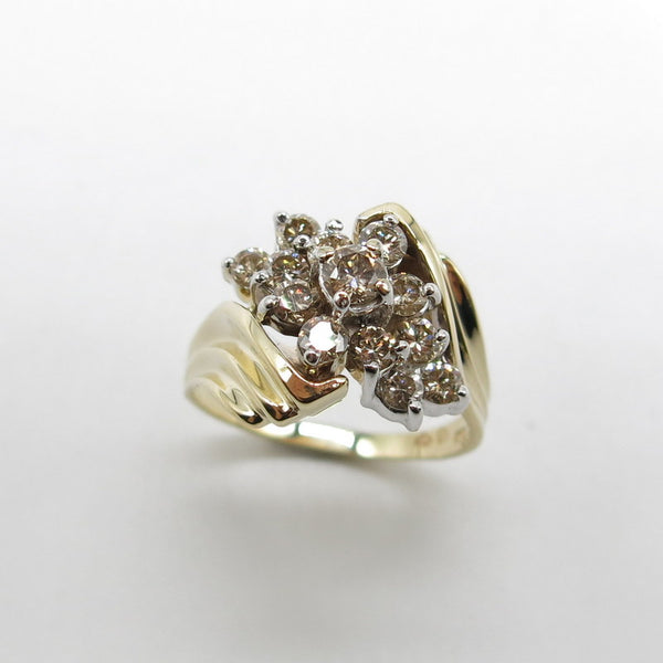 585/-er Gold - Ring mit Diamanten ca.1.00ct. M SI1 - Gr.54