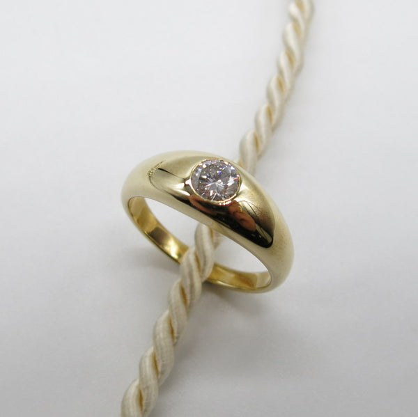 585/-er Gold Ring - Diamanten ca.0.43ct. - Gr.58