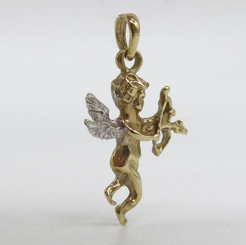 585/-er Gold Bicolor - Schutz Art – - Juwelier ca.1.90gr. Anhänger Engel Gold