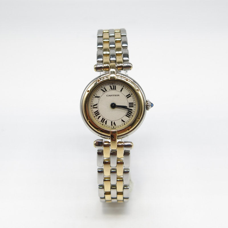 Cartier Panthere Pave- Stahl/Gold - Ø24mm - Ref.166920