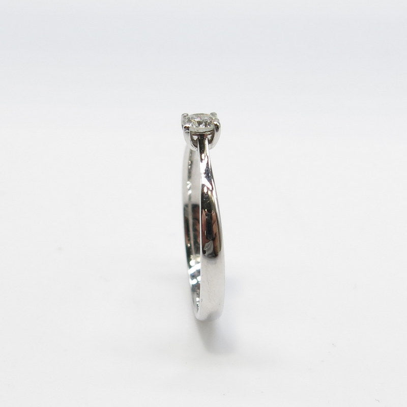 585/-er Weißgold Ring - Solitär Diamant / Brillant ca.0.15ct. TW SI1 - Gr.56