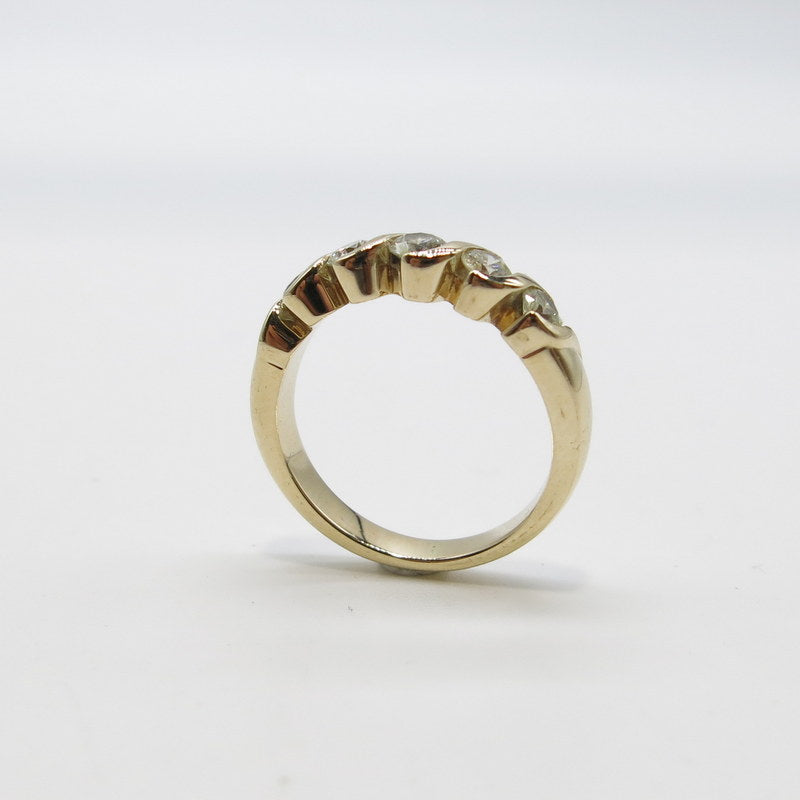 585/-er Gold Memoire Ring - Brillanten ca.0.50ct. TW SI1 - Gr.53