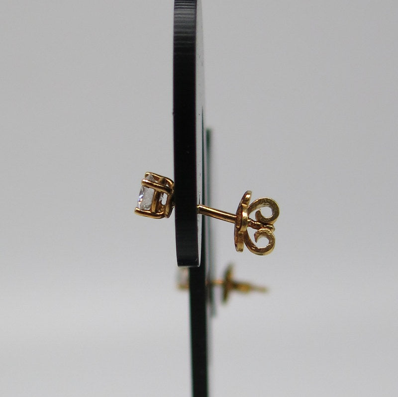 585/-er Rosegold - Ohrstecker 4er Fassung mit Diamant ca.0.50ct. TW SI1 - Ø 4.15mm