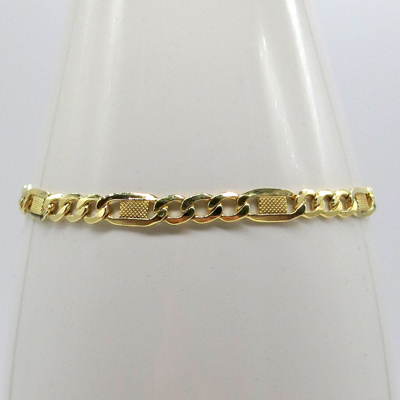 585/-er Gold - Figaro Armband - ca.22cm - ca.5.50gr.