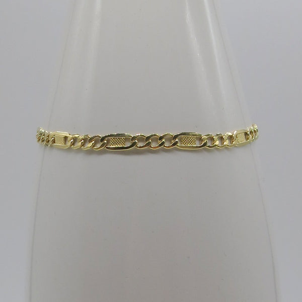 585/-er Gold - Figaro Armband - ca.21.5cm - ca.3.55gr.