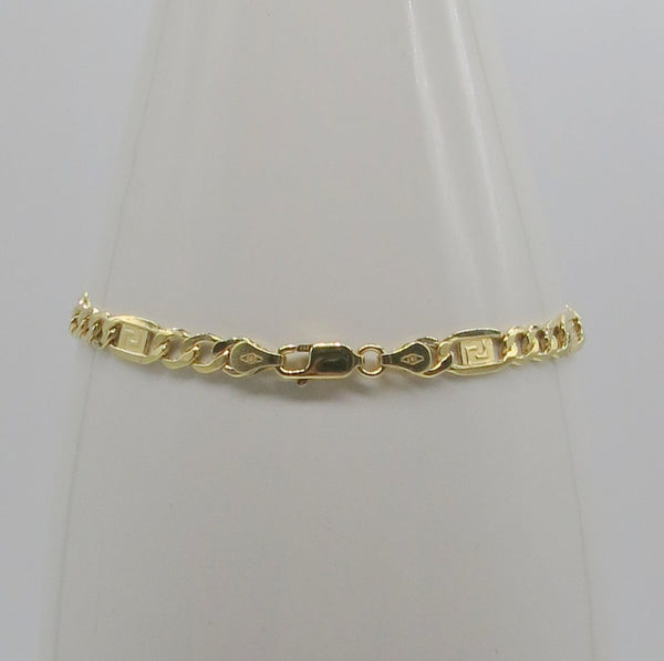 585/-er Gold - Figaro Armband - ca.22cm - ca.5.25gr.