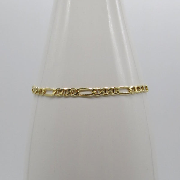 585/-er Gold - Figaro Armband - ca.21.5cm - ca.3.30gr.