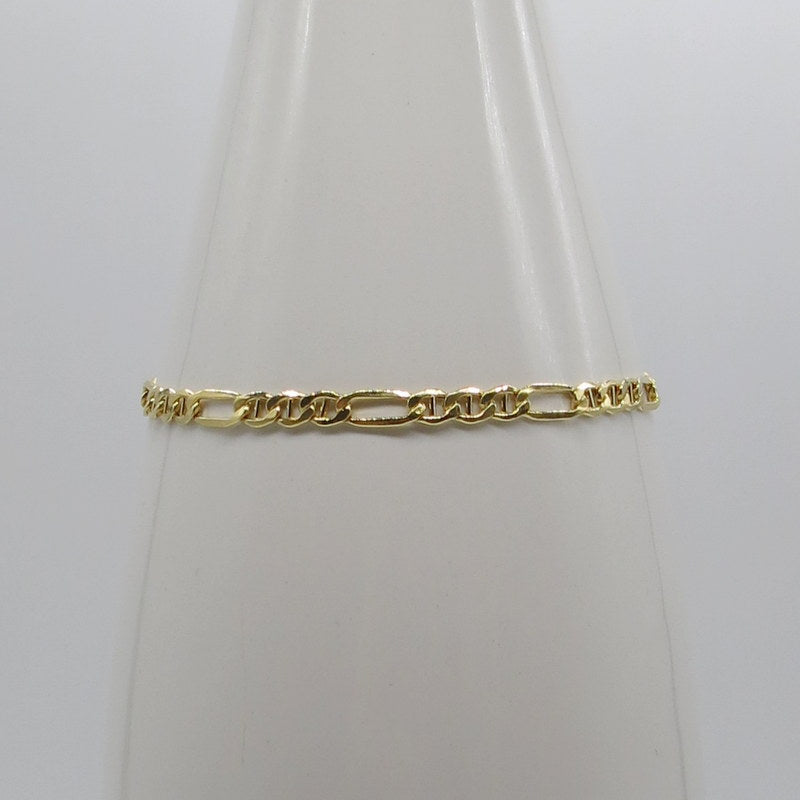 585/-er Gold - Figaro Armband - ca.21.5cm - ca.3.30gr.