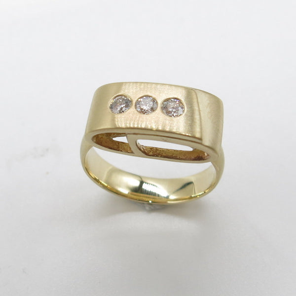 585/-er Gold - Ring mit Diamanten ca.0.30ct. TW VS1 - Gr.56
