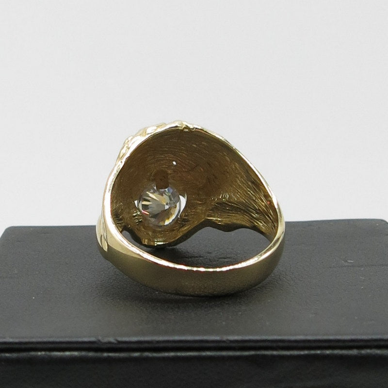 585/-er Gold - Löwen Ring Löwe Herrenring - Gr.69 - ca.11.15gr.