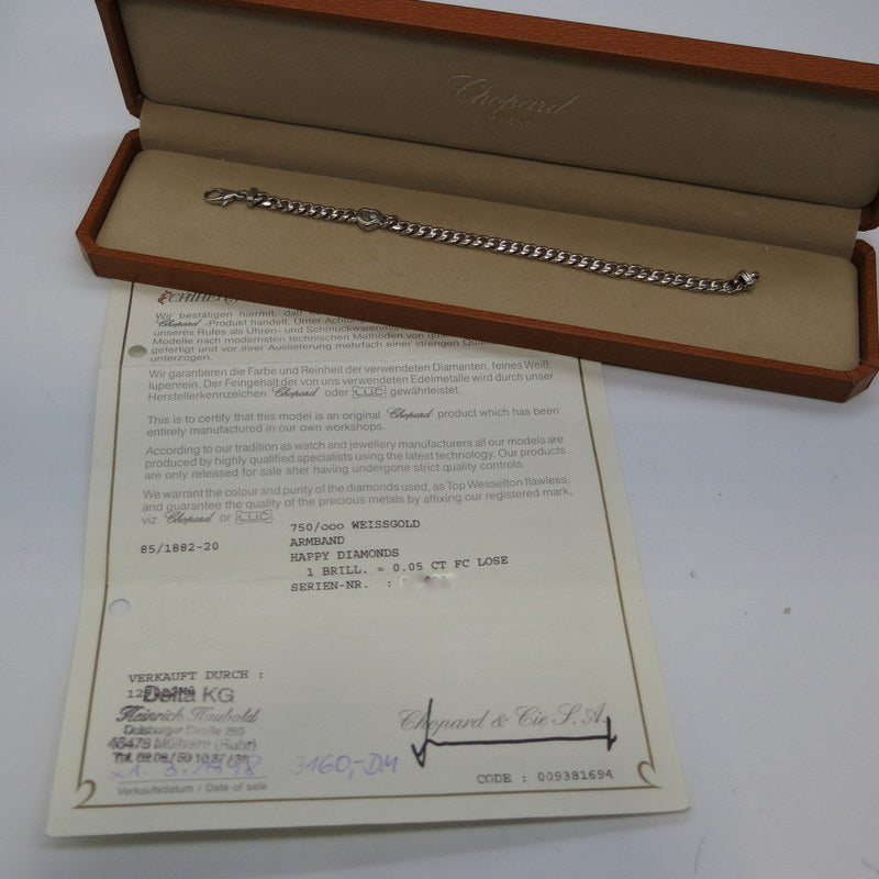 Chopard Happy Diamonds Armband - 750/-er Weißgold mit Diamant - L: 18cm