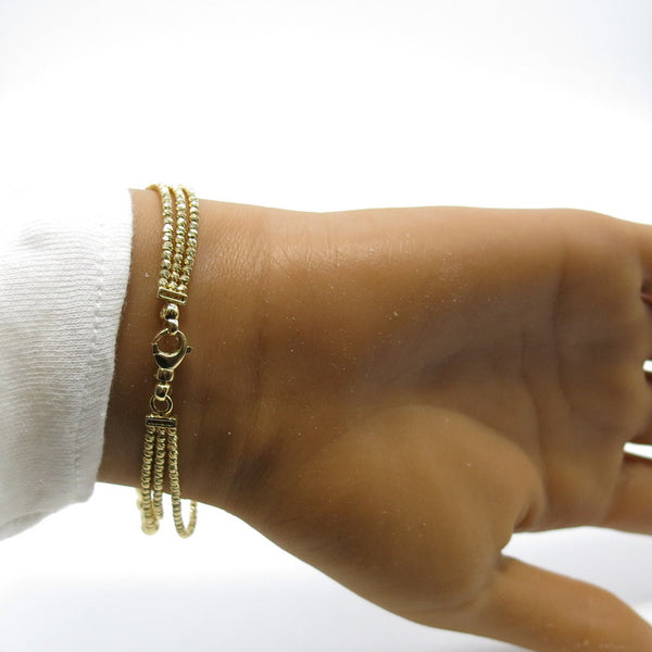 585/-er Gold - Dorika Armband - L: 19.5cm - ca.10.60gr.