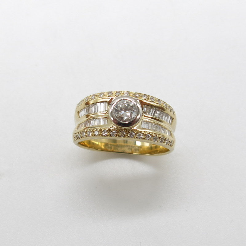 750/- Gold Ring mit Diamanten ca.0.50ct. TW SI1 - Gr.56