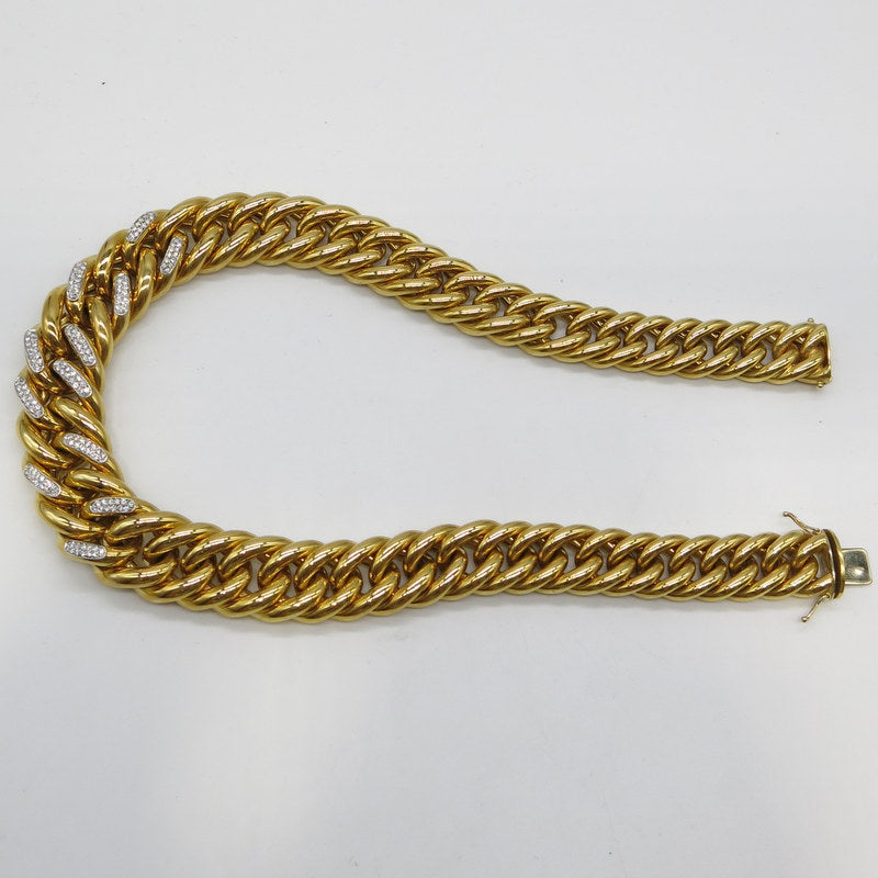 750/-er Gold Collier mir Brillanten ca.1.44ct. TW SI1 - L: 45cm