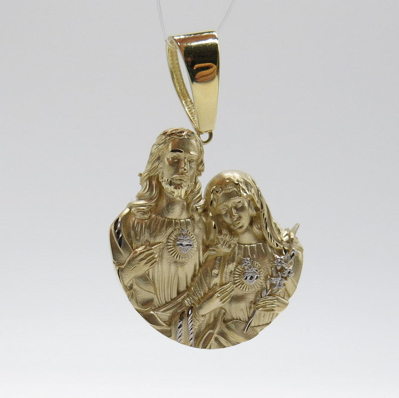 585/-er Gold - Jesus Maria Anhänger Kreuz - ca.6.00gr.
