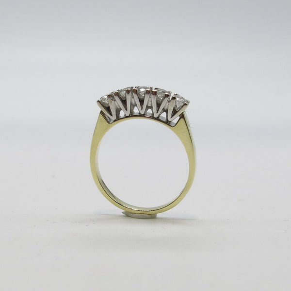 585/-er Gold Ring mit 5 Brillanten ca.0.40ct. TW SI1 - Gr.55