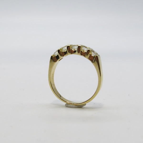 750/-er Gold Ring mit 5 Brillanten ca.0.50ct. TW SI1 - Gr.55