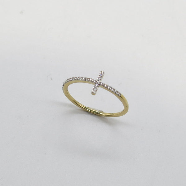 750/-er Gold Halb Memoire Ring mit Brillanten ca.0.13ct. TW SI1 - Gr.56