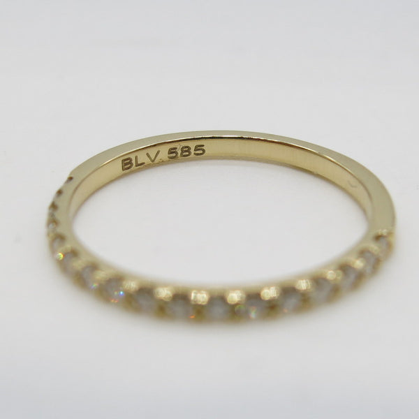 585/-er Gold Halb Memoire Ring mit Brillanten ca.0.28ct. TW SI1 - Gr.55