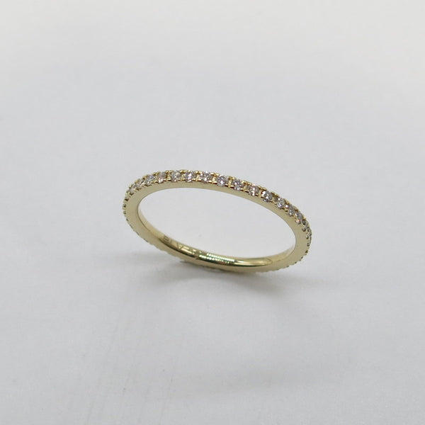 585/-er Gold Memoire Ring - Brillanten ca.0.13ct. TW SI1 - Gr.56