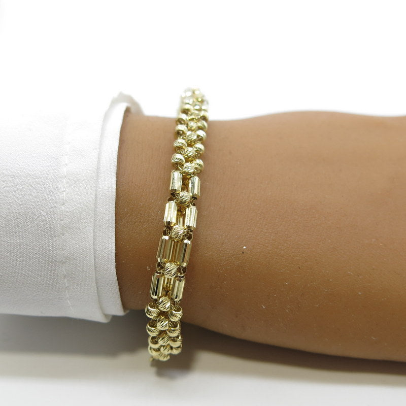 585/-er Gold - Kugel Armband - L: 19-20cm - ca.13gr.