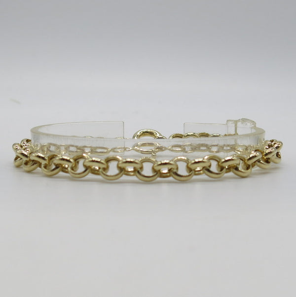 585/-er Gold Erbsen Armband - Ø 6.5mm - L: 20cm