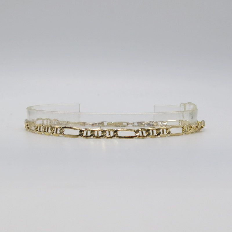 585/-er Gold - Figaro Armband - ca.21cm - ca.4.00gr.