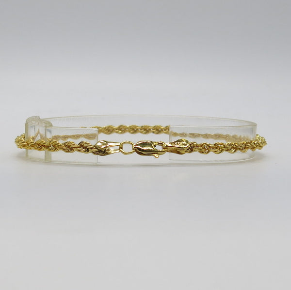 585/-er Gold Kordelkette Armband - L: 19cm