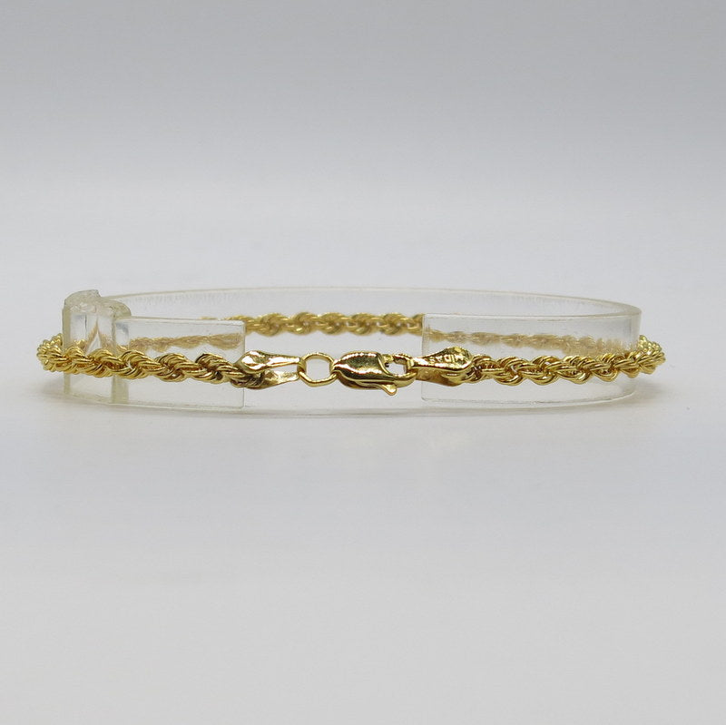 585/-er Gold Kordelkette Armband - L: 19cm