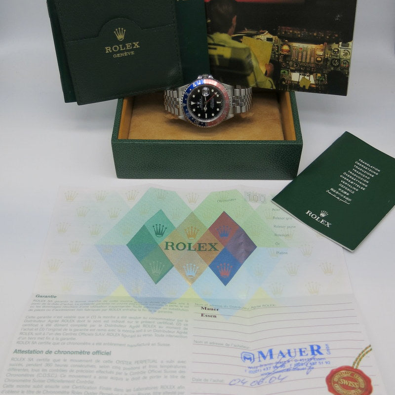 Rolex GMT Master II Pepsi - ref.16710 - Stahl - Jahr: 2004 - B+P - Fullset