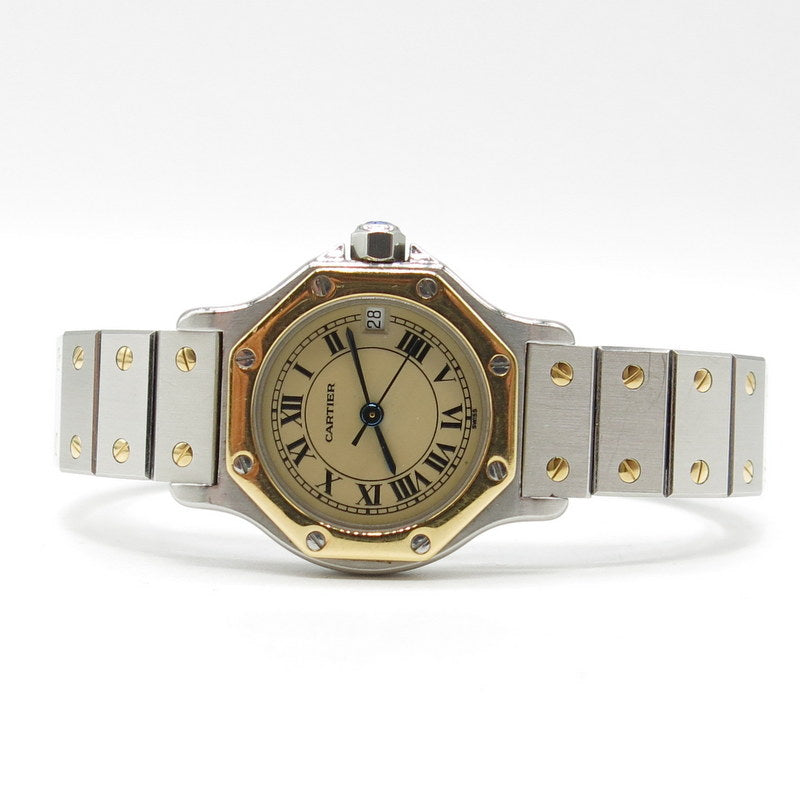 Cartier Santos Octagon - ref.187903 - Stahl/Gold - Ø25mm