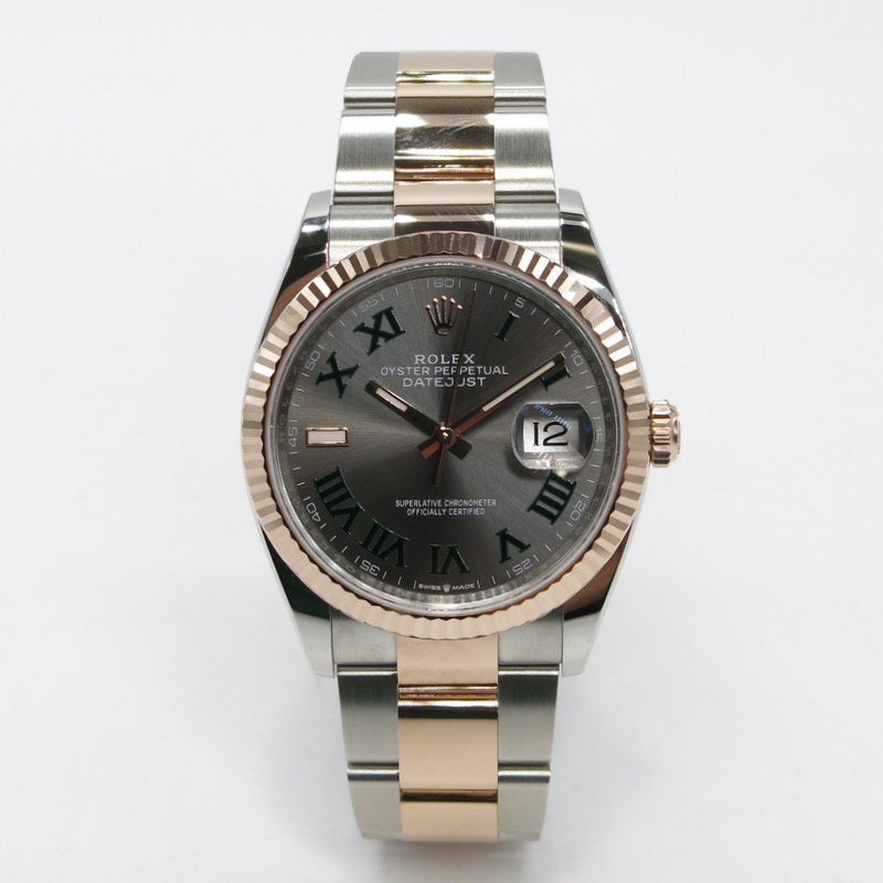 Rolex Datejust 36 - Stahl / Rosegold - ref.126231 - Wimbledon - Jahr: 01/2025 - LC100