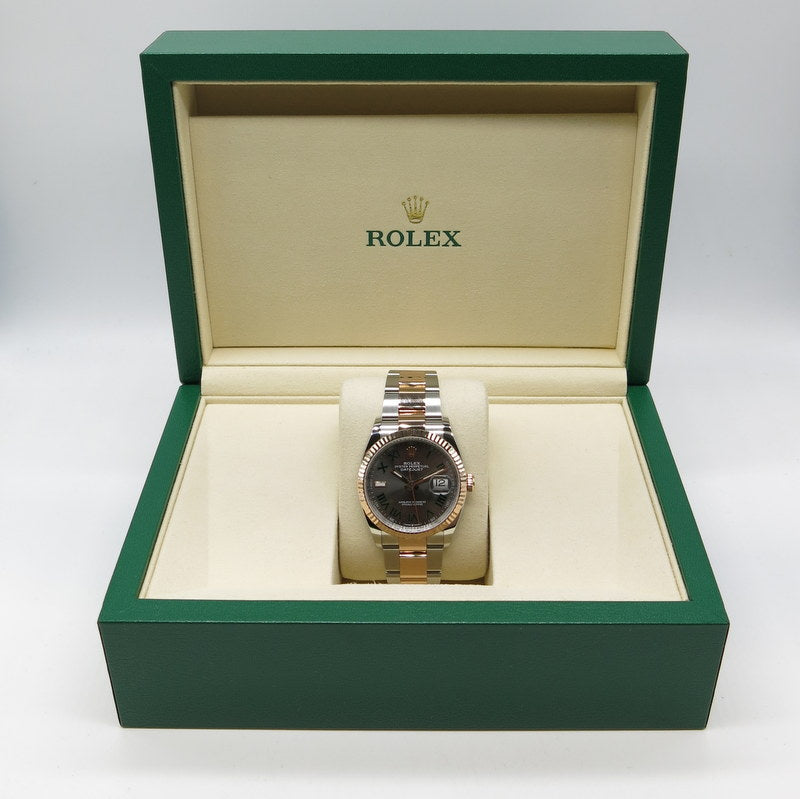 Rolex Datejust 36 - Stahl / Rosegold - ref.126231 - Wimbledon - Jahr: 01/2025 - LC100