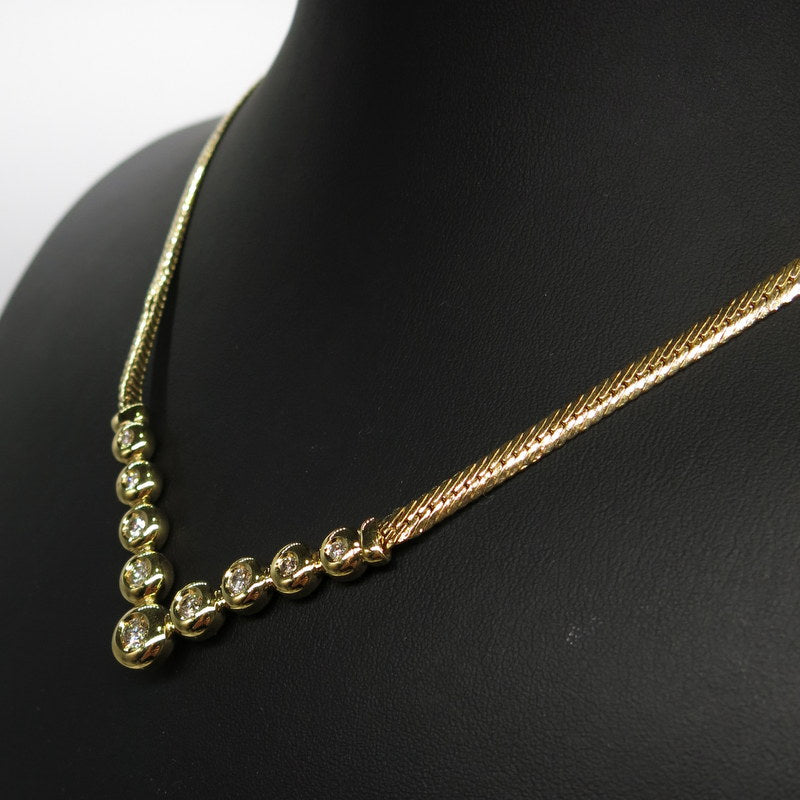 585/-er Gold Collier mit Diamanten ca.1.00ct. TW SI1- L: 50cm