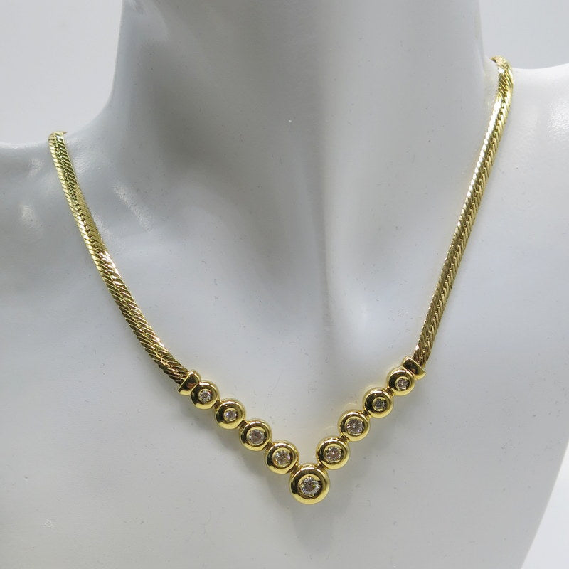 585/-er Gold Collier mit Diamanten ca.1.00ct. TW SI1- L: 50cm