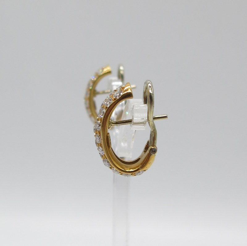 750/-er Gold - Creolen mit Brillanten ca.2.00ct. TW VS1