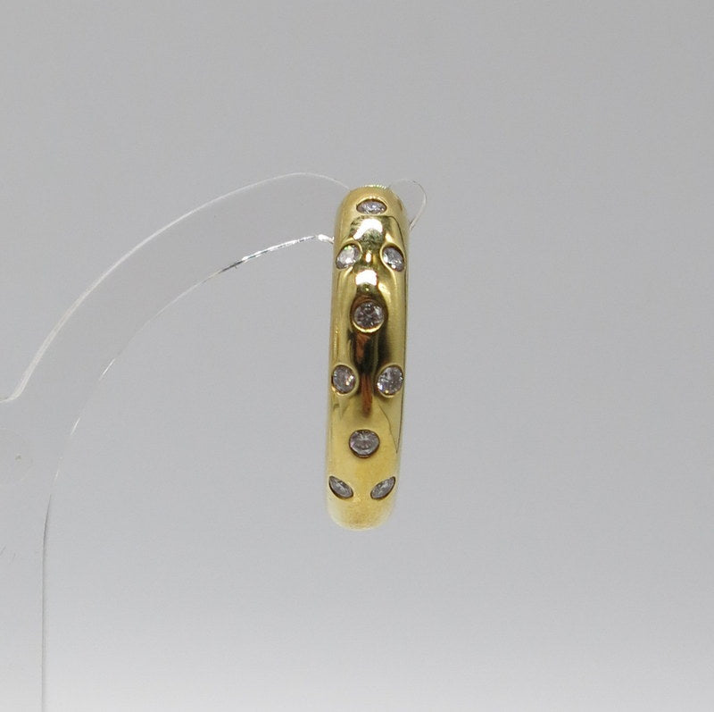 750/-er Gold - Creolen mit Diamanten ca.0.90ct. TW SI1