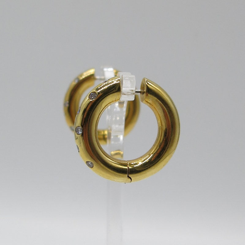 750/-er Gold - Creolen mit Diamanten ca.0.90ct. TW SI1