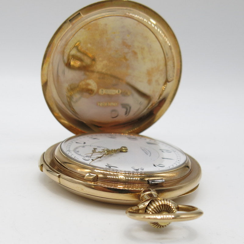 A. Lange & Söhne Goldene Taschenuhr mit Viertelrepetition KAL.43