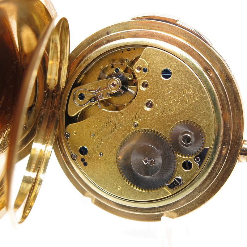 A. Lange & Söhne Goldene Taschenuhr mit Viertelrepetition KAL.43