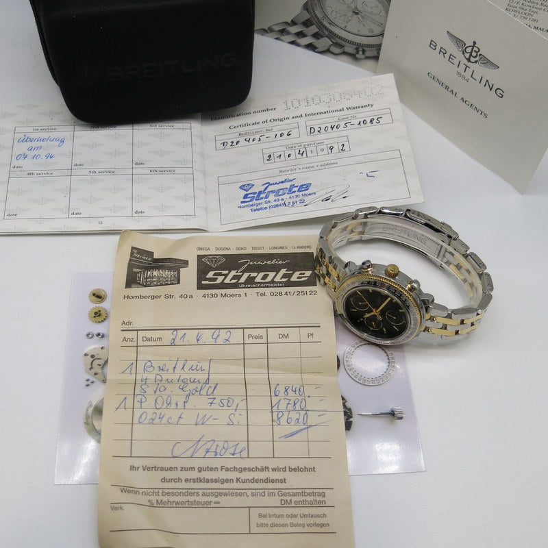 Breitling Astromat Longitude GMT - Stahl/Gold - Ref. D20405 - Fullset