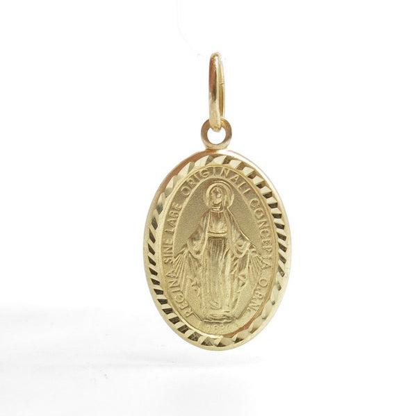 585/-er Gelbgold Maria Anhänger - ca.1.12gr.
